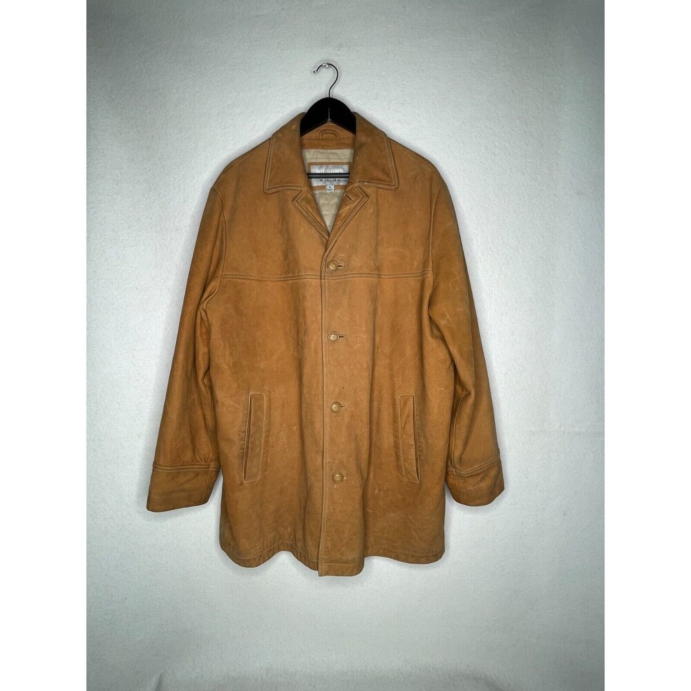 Wilsons Leather M. Julian Men Chore Barn Coat Jacket Size Large Quilted Lined
